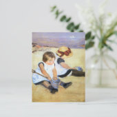 Mary Cassatt Spielen auf der Beach Postkarte (Stehend Vorderseite)