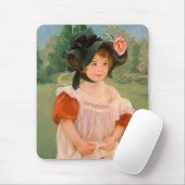 Mary Cassatt "Spring: Margot Stehend in einem Gart Mousepad (Mit Mouse)