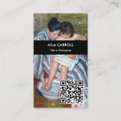 Mary Cassatt - The Child's Bath - QR Code Visitenkarte (Vorderseite)