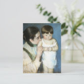 Mary Cassatt - Young Thomas und seine Mutter Postkarte (Stehend Vorderseite)