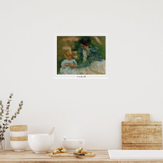Mary Cassatt Zedign Art Poster #295 (Küche)