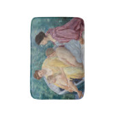 Mary Cassatt - Zwei Mütter und Kinder in einem Boo Badematte (Vorderseite Vertikal)