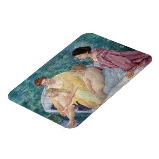 Mary Cassatt - Zwei Mütter und Kinder in einem Boo Magnet (Linke Seite)