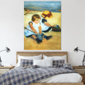 Mary Cassatts Children on the Beach (1884) Leinwanddruck (Insitu (Schlafzimmer))