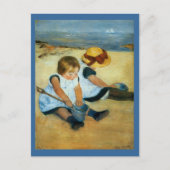 Mary Cassatts Children on the Beach (1884) Postkarte (Vorderseite)