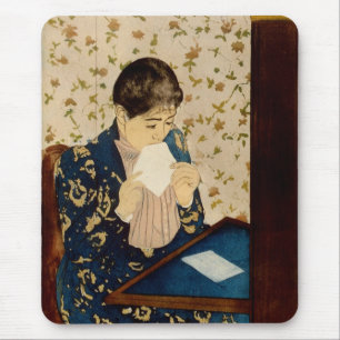 Mary Cassatts Der Brief (circa 1891) Mousepad