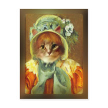 Mary Cassatts Katze in Bonnet