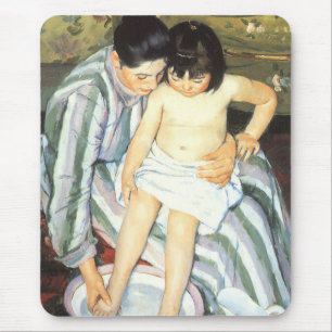 Mary Cassatts Kind im Bad Vintage-Impressionismus Mousepad