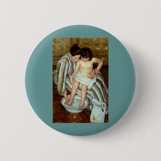 Mary Cassatts Kinderbad (ca. 1892) Button (Vorderseite)