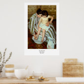 Mary Cassatts Kinderbad (ca. 1892) Poster (Küche)