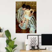 Mary Cassatts Kinderbad (ca. 1892) Poster (Heimbüro)