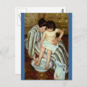 Mary Cassatts Kinderbad (ca. 1892) Postkarte (Vorne/Hinten)