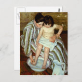 Mary Cassatts Kinderbad (ca. 1892) Postkarte (Vorne/Hinten)