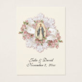 Mary Catholic Gastgeschenk Hochzeit Card gesegnet (Vorderseite)