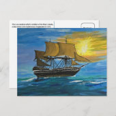 Mary Celeste Postkarte (Vorne/Hinten)