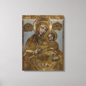 Mary Christ Child Gold Lithograph 1872 Leinwanddruck (Vorderseite)
