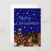 Mary Christmas Dankeskarte (Vorne/Hinten)
