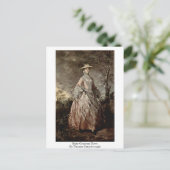 Mary Countess Howe von Thomas Gainsborough Postkarte (Stehend Vorderseite)