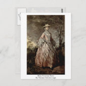Mary Countess Howe von Thomas Gainsborough Postkarte (Vorne/Hinten)