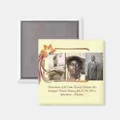 Mary Croom Curtis & Her Sons Benjamin & Joseph Magnet (Vorderseite/Rückseite)