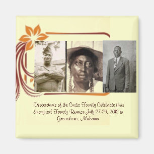 Mary Croom Curtis u. ihre Söhne Benjamin u. Josep Magnet