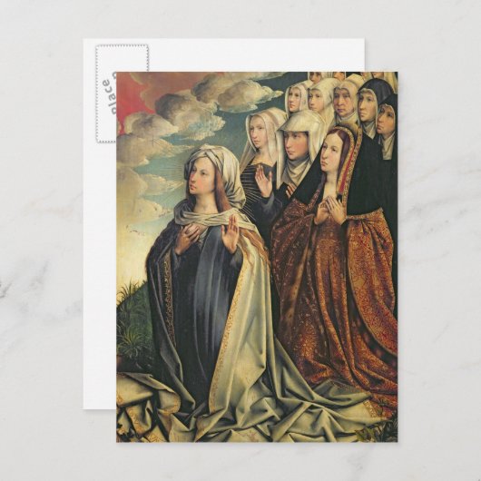 Mary der Vermittler mit Joanna das wütende Postkarte (Vorne/Hinten)