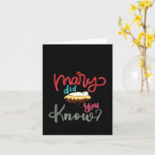 Mary Did You Know Christian Bible Verse Christmas Karte (Gelbe Blume)
