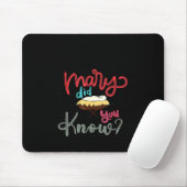 Mary Did You Know Christian Bible Verse Christmas Mousepad (Mit Mouse)