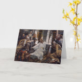 Mary, die Jesus-Füße wäscht Karte (Gelbe Blume)