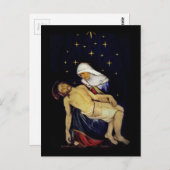 Mary, die Jesus hält Postkarte (Vorne/Hinten)