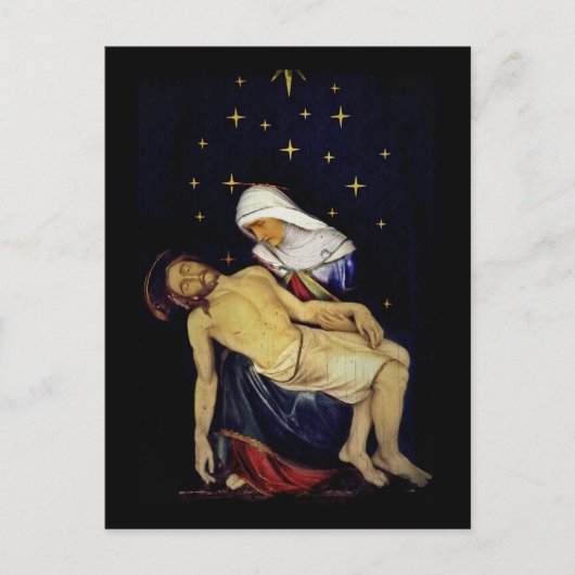 Mary, die Jesus hält Postkarte (Vorderseite)