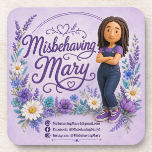 Mary, die sich daneben benimmt Aufkleber Getränkeuntersetzer