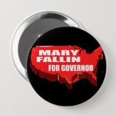 MARY FALLIN FÜR GOVERNOR BUTTON (Vorne & Hinten)