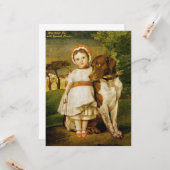 Mary Fox mit ihrem spanischen Pointer Dog (G.F. Wa Karte (Vorderseite/Rückseite Beispiel)