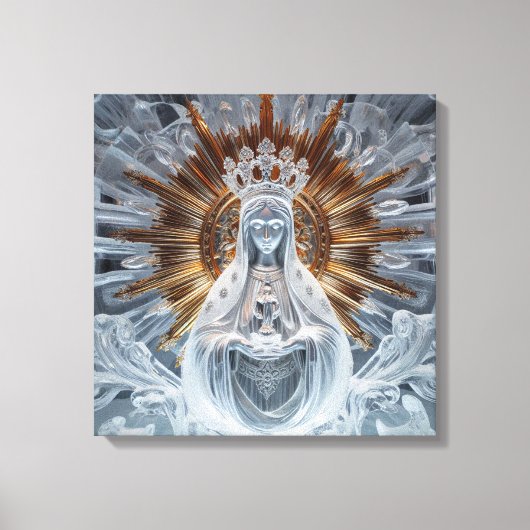 Mary - Gold und Eis 2 Leinwanddruck (Vorderseite)