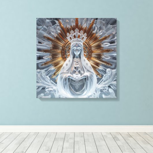 Mary - Gold und Eis 2 Leinwanddruck (Insitu (Holzboden))