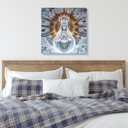 Mary - Gold und Eis 2 Leinwanddruck (Insitu (Schlafzimmer))