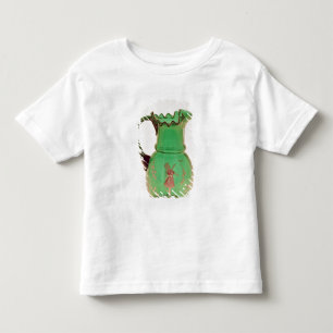 Mary Gregory grüner Krug mit gebranntem Emaille Kleinkind T-shirt