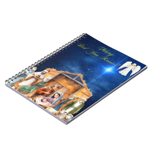 Mary Habt ihr es gewusst?" - SpiralNotebook Notizblock (Linke Seite)