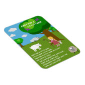 Mary Had a Little Lamb Nursery Rhyme Magnet (Rechte Seite)