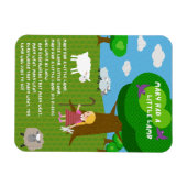 Mary Had a Little Lamb Nursery Rhyme Magnet (Horizontal)