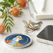 Mary half Christen Schlüsselanhänger (Seite)