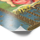 Mary hält das Baby Jesus Foto drucken (Ecke)