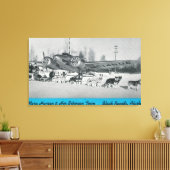 Mary Hansen & Siberians mit Flugzeug Leinwanddruck (Insitu (Wohnzimmer))