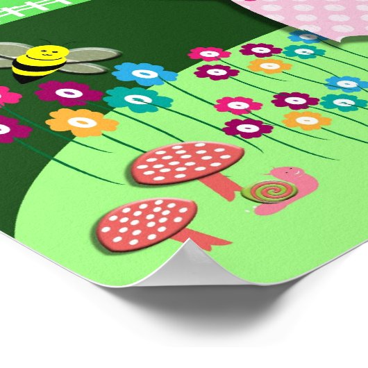 Mary hatte ein kleines Lamm-Kinderzimmer-Rhyme-Nie Poster (Ecke)