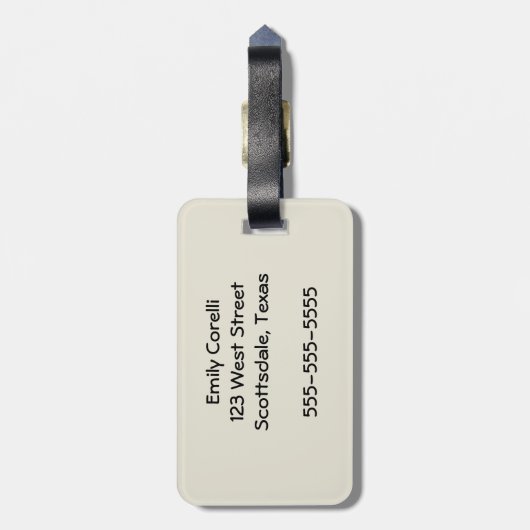 Mary hatte einen kleinen Lamm-Kinderzimmer-Rhyme Gepäckanhänger (Rückseite vertikal)