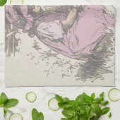 Mary hatte einen kleinen Lamm-Kinderzimmer-Rhyme Küchentuch (Gefaltet)