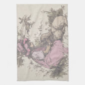 Mary hatte einen kleinen Lamm-Kinderzimmer-Rhyme Küchentuch (Vertikal)