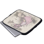 Mary hatte einen kleinen Lamm-Kinderzimmer-Rhyme Laptopschutzhülle (Vorne Knopf)