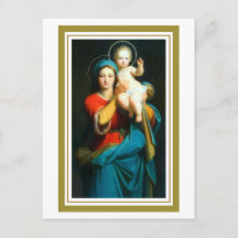 Mary hebt Jesus beherzte Postkarte auf